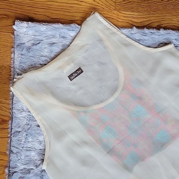 Matilda Jane Cream Sheer Tank Top, Women's Small, Great Condition! - Picture 5 of 7